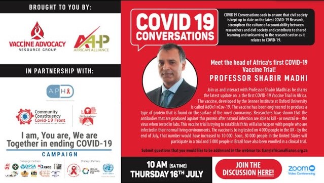 COVID-19 Conversations with SHABIR MADHI