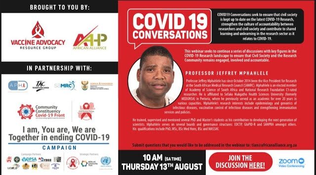 COVID-19 Conversations with JEFFREY MPAHLELE