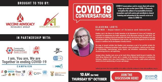 COVID-19 Conversations with GLAUDINA LOOTS