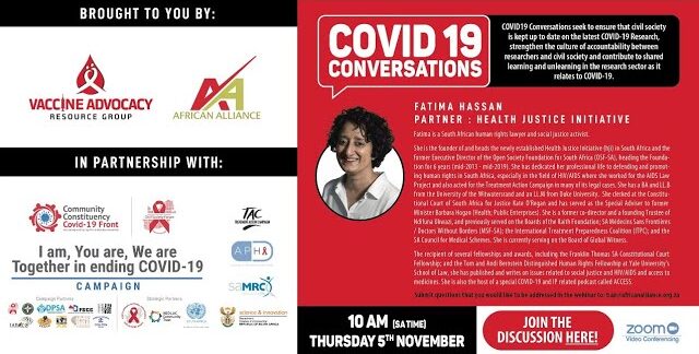 COVID-19 Conversations with FATIMA HASSAN