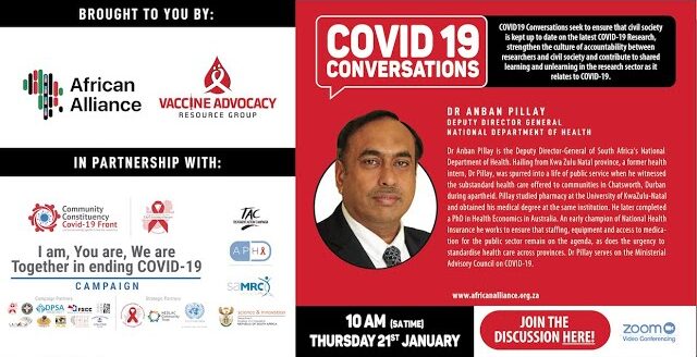 COVID-19 Conversations with DR. ANBAN PILLAY