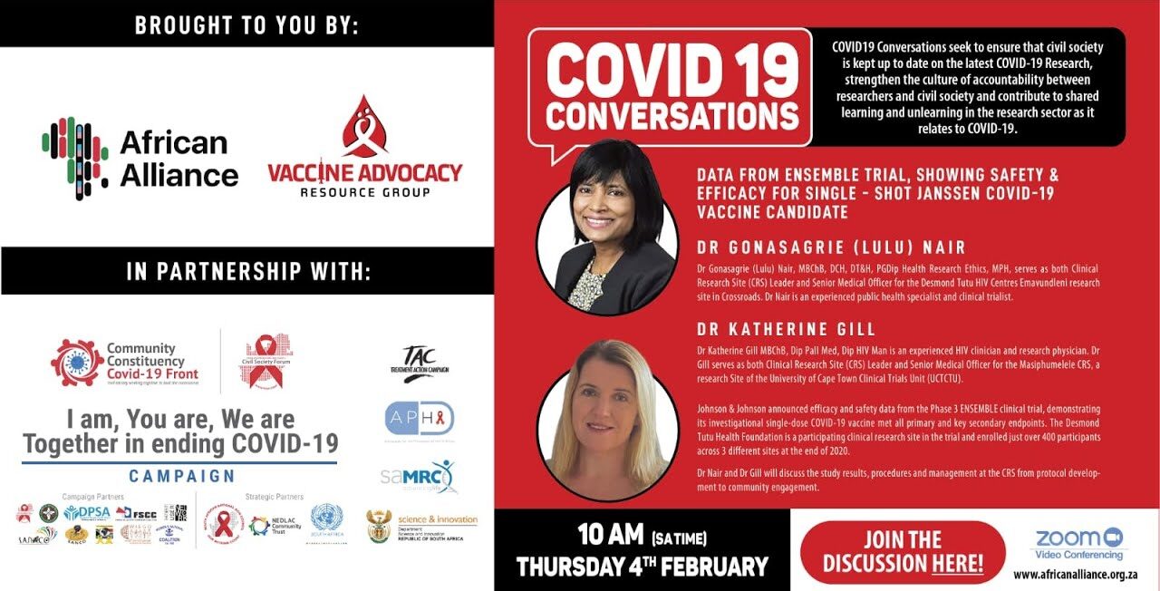 COVID-19 Conversations with DR. GONASAGRIE NAIR & DR. KATHERINE GILL